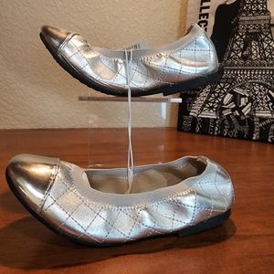 The Childrens Place Silver Ballet Flats